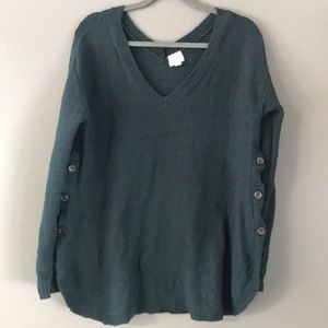 Isabel Maternity size M side button sweater